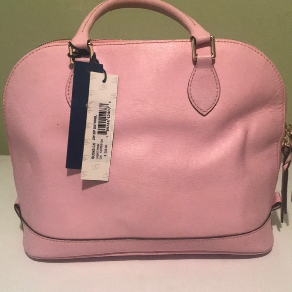 Dooney and Burke Zip Satchel with Dusk Bag - Picture 3 of 8